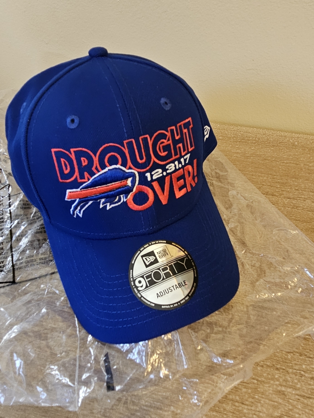 NFL Royal Blue Fitted Cap with NFL Shield Hologram